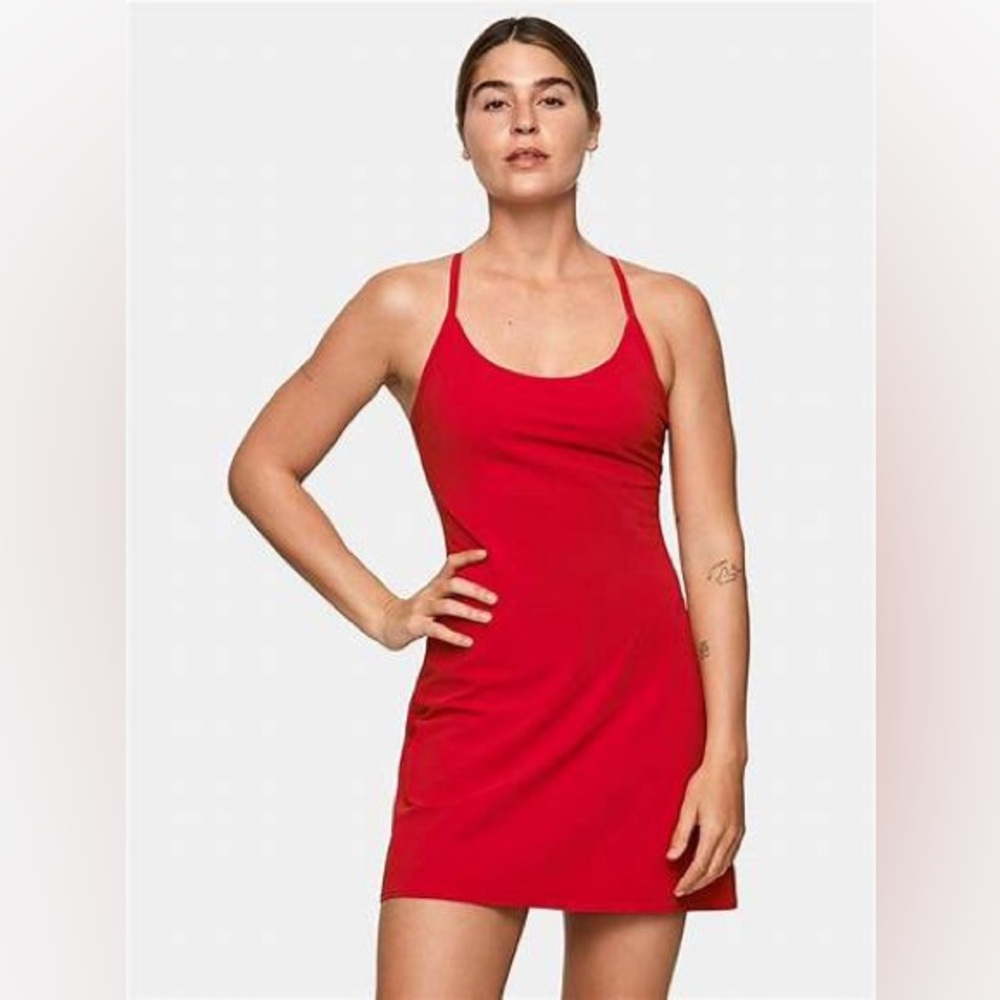 Outdoor Voices Red Exercise Dress